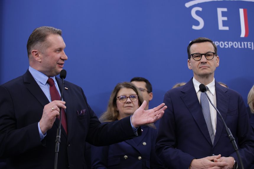 Przemysław Czarnek i Mateusz Morawiecki