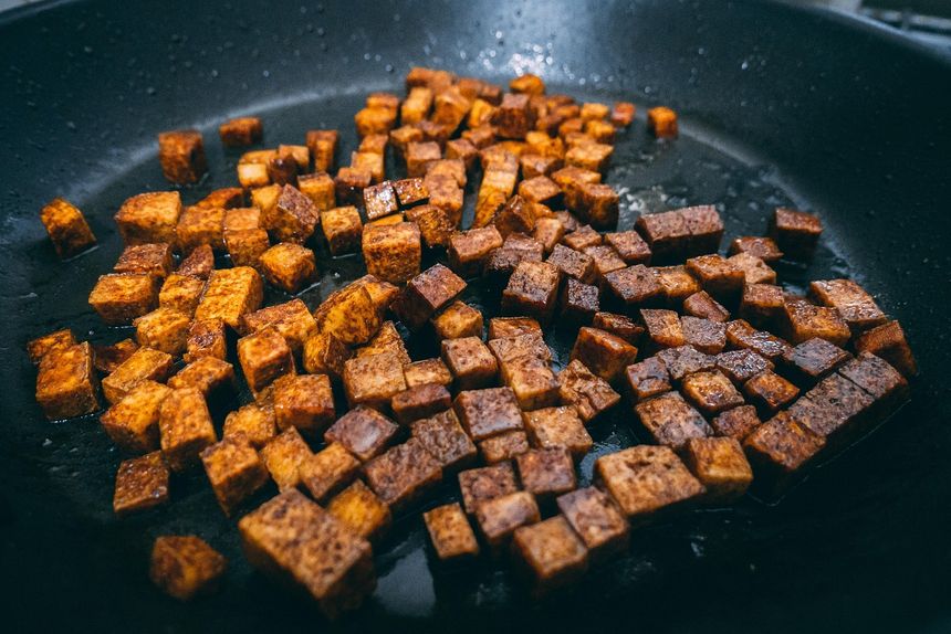 Smażone tofu