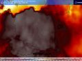 Grafika przedstawia mapę anomalii temperatury w Polsce, z barwami od czerwonej do ciemnoszarej.