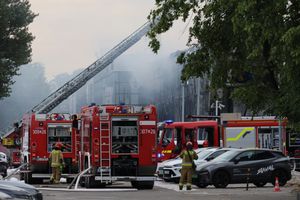 pożar w Warszawie