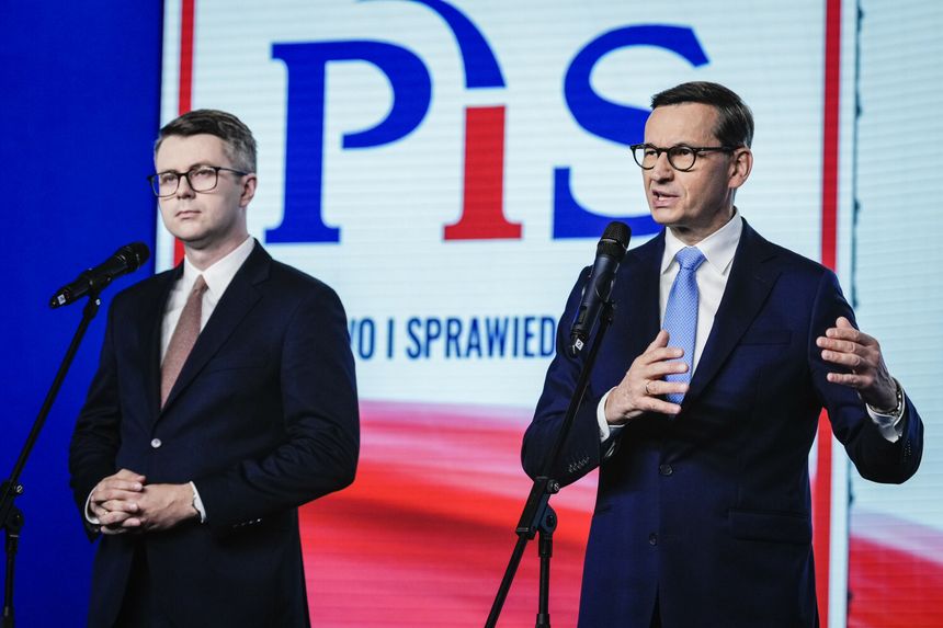 Piotr Müller i Mateusz Morawiecki