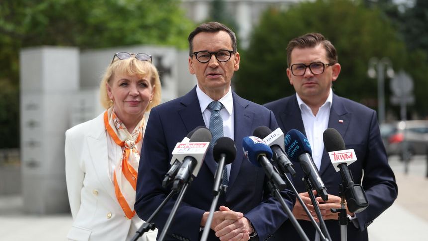 Łukasz Kmita i Mateusz Morawiecki