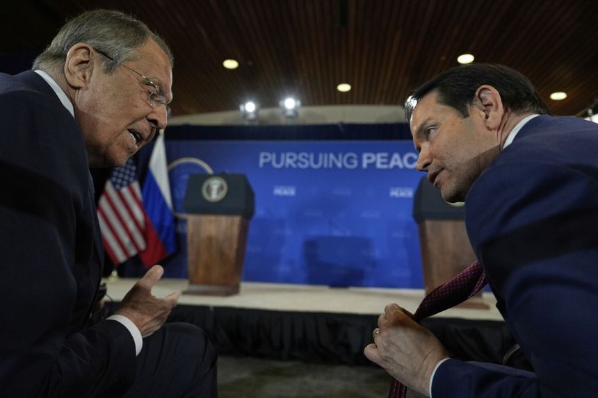 Siergiej Ławrow i Marco Rubio [zdjęcie archiwalne] 
