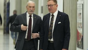 Robert Telus i Antoni Macierewicz 
