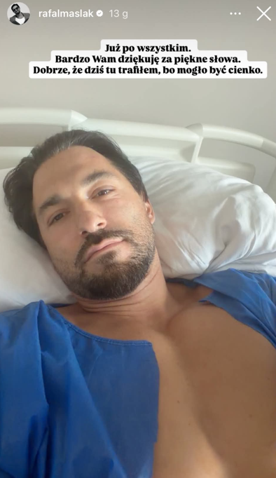 Rafał Maślak w szpitalu. Przeszedł poważną operację