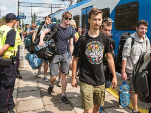 Pol'and'Rock Festival - pociąg - materiał poglądowy