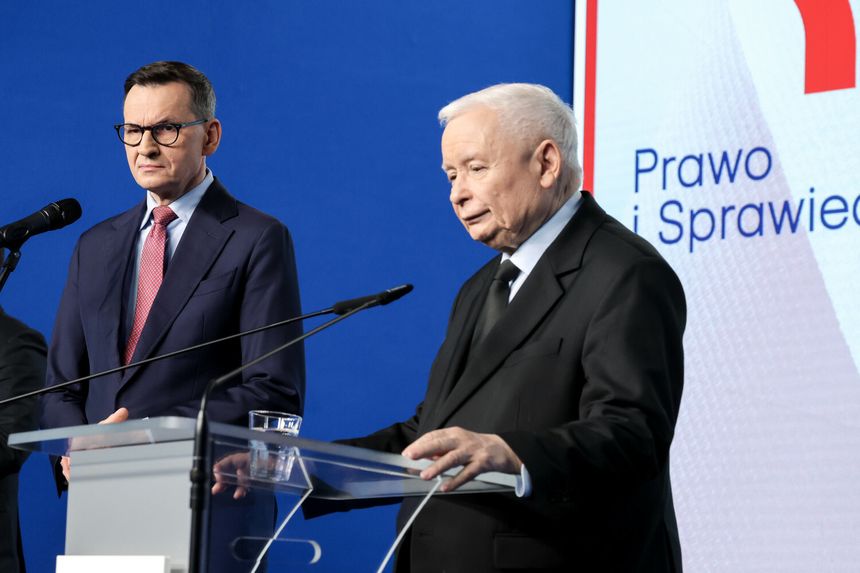 Mateusz Morawiecki i Jarosław Kaczyński