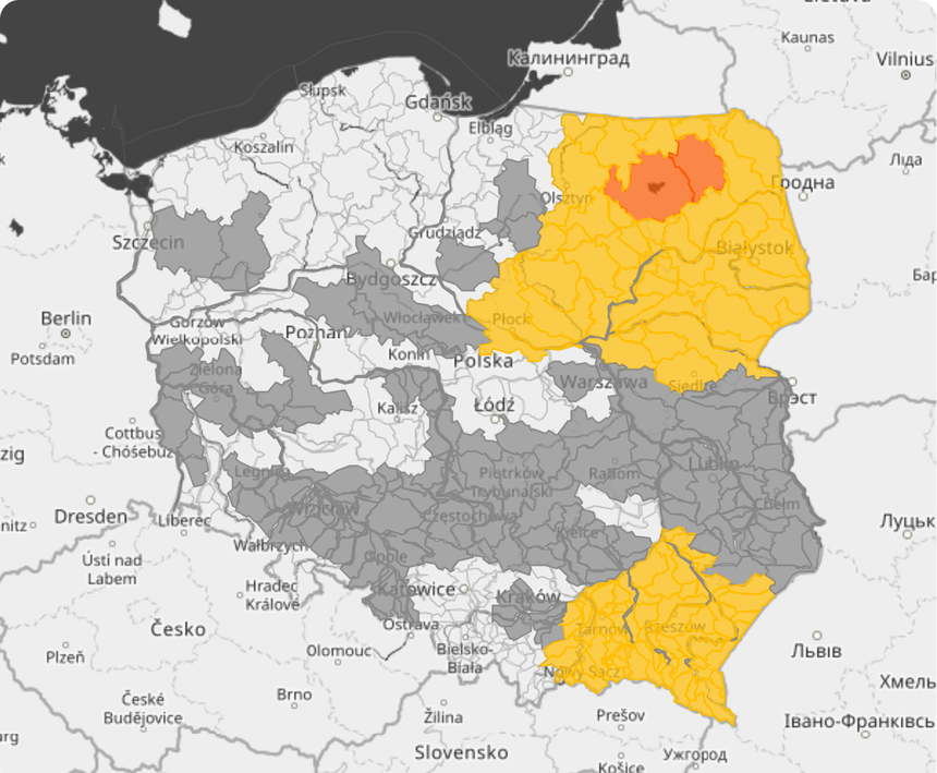 Ostrzeżenia hydrologiczne IMGW