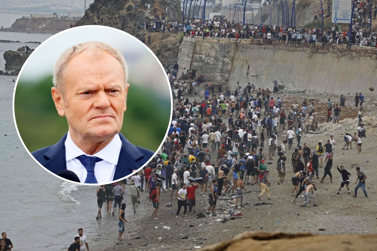 „Hiszpania musi wziąć z nas przykład". Tusk komentuje obrazki z Ceuty