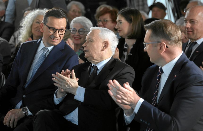 Mateusz Morawiecki, Jarosław Kaczyński i Przemysław Czarnek