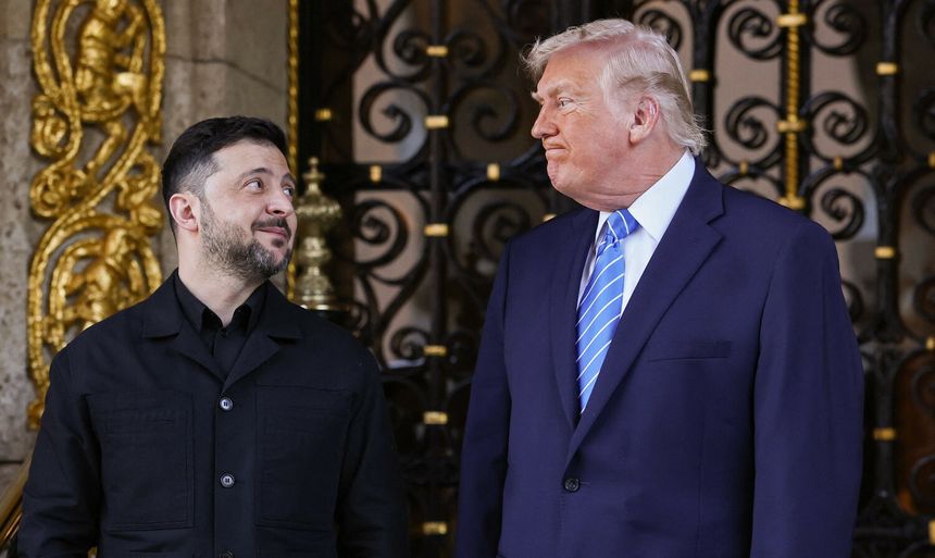 Wołodymyr Zełenski i Donald Trump
