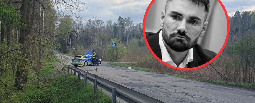 Miejsce wypadku Łukasza Litewki