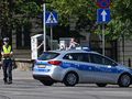 policja w centrum Warszawy