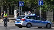policja w centrum Warszawy