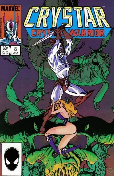 Saga of Crystar, Crystal Warrior #8 - okładka komiksu Marvela