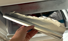 Folia aluminiowa w zamrażarce