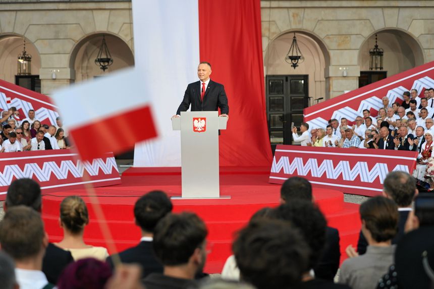 Karol Nawrocki podczas uroczystości