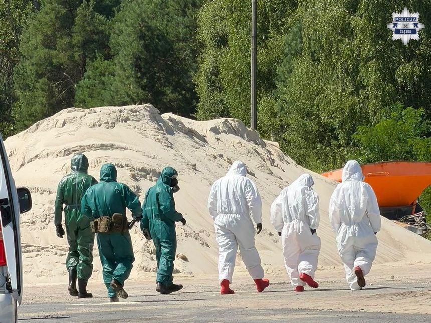 Akcja na składowisku niebezpiecznych odpadów