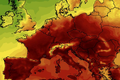 Temperatura mierzona na wysokości 2 m nad powierzchnią gruntu w piątek (14.08) według modelu GFS