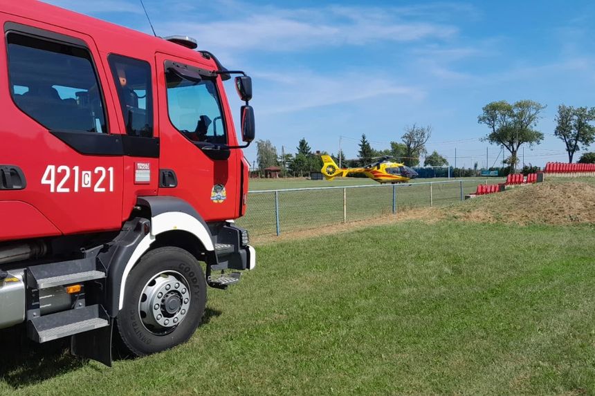 Wypadek podczas wyścigu kolarskiego