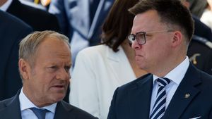 Donald Tusk i Szymon Hołownia