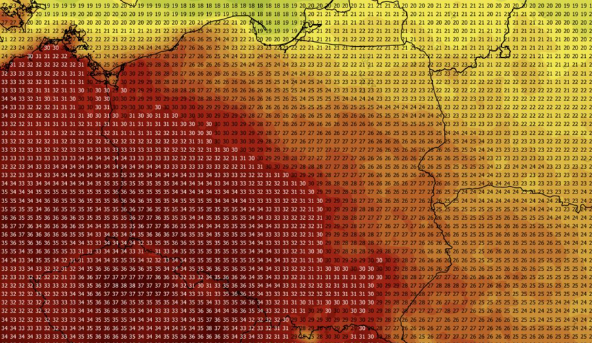 Temperatura maksymalna 24.08 (ECMWF)