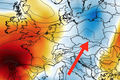 Anomalia temperatury na poziomie ciśnienia 850 hPa 19.08 (ECMWF)