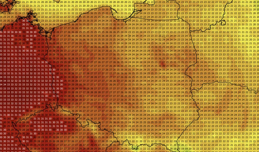 Temperatura maksymalna 14.08 (ECMWF)
