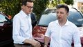 Mateusz Morawiecki i Michał Dworczyk we Wrocławiu