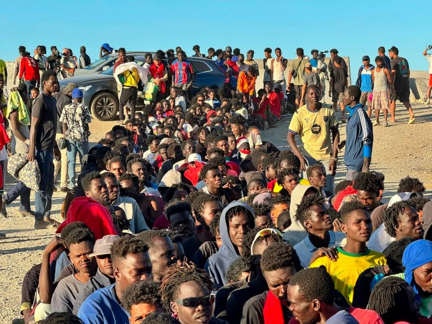 Migranci w Ceucie
