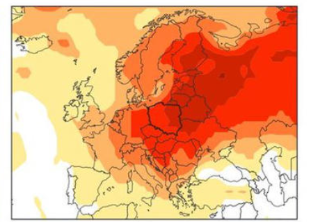 Anomalia średniej temperatury w grudniu 2026