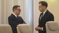 Minister energii Miłosz Motyka i minister finansów i gospodarki Andrzej Domański 