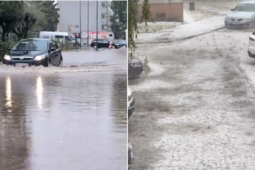 Burze i gradobicie nad Polską