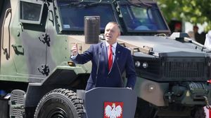 Karol Nawrocki podczas święta Wojska Polskiego