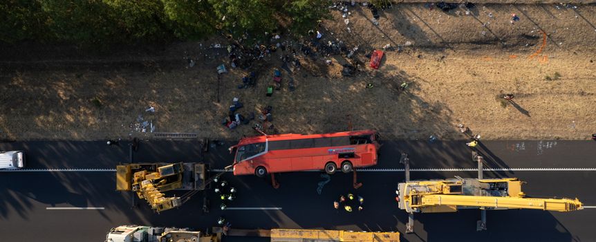 Służby na miejscu tragedii