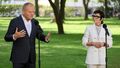 Donald Tusk i Barbara Mróz-Gorgoń