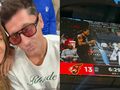 Anna Lewandowska i Robert Lewandowski na meczu koszykarskiej WNBA w USA.