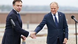 minister finansów i gospodarki Andrzej Domański, premier Donald Tusk