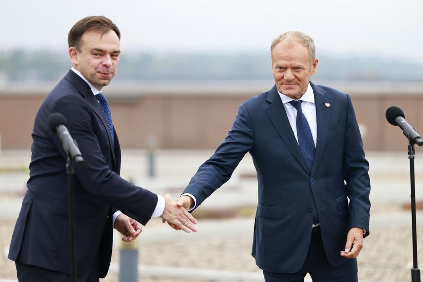 minister finansów i gospodarki Andrzej Domański, premier Donald Tusk