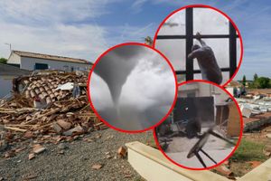 tornado we Francij