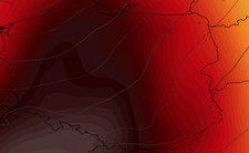 Anomalia temperatury na poziomie ciśnienia 850 hPa 06.09 (ECMWF)
