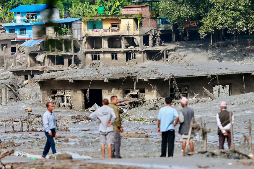 Powodzie błyskawiczne w Nepalu