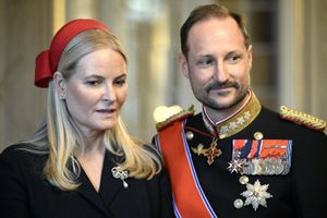 Król Haakon VIII i królowa Mette-Marit