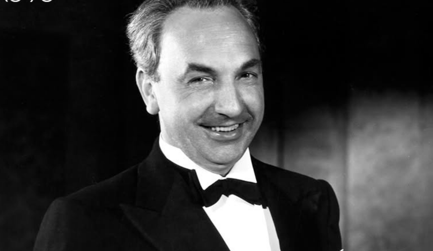 Hal Mohr we fraku na czarno-białym zdjęciu z Oscarów 1936
