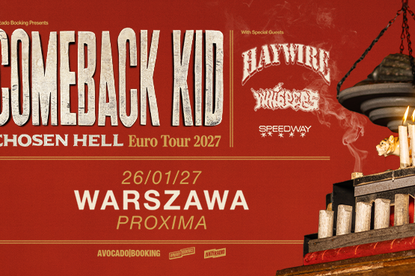 Koncert Comeback Kid w Warszawie