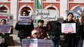 Protest mieszkańców osiedla Maltańskiego, który odbył się w kwietniu 2026 roku 