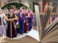 Polonez - polski taniec narodowy, w tle książki