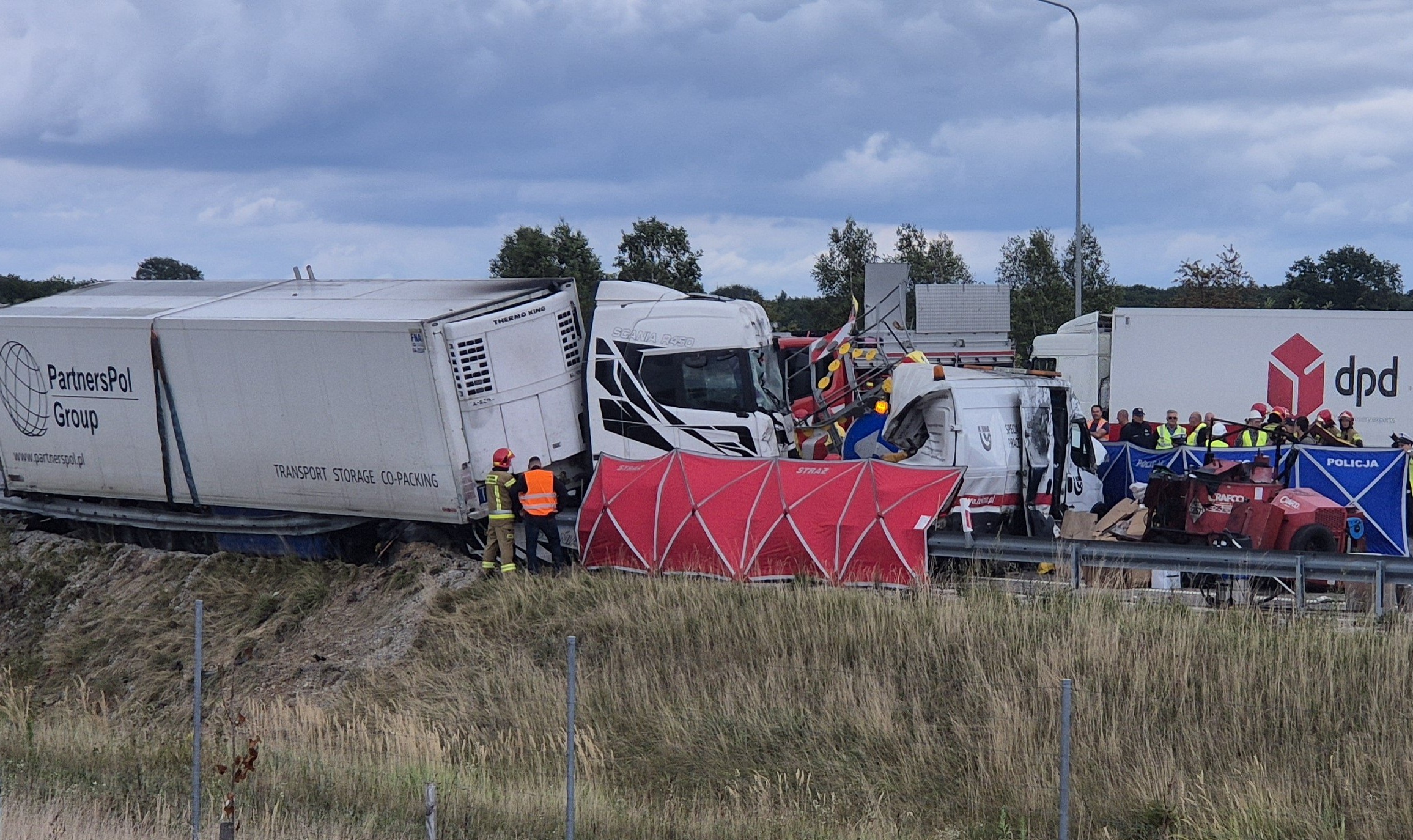 Nowe fakty po tragedii na A1. 32-letni kierowca zatrzymany przez policję