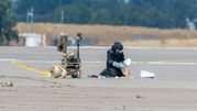 Uzbrojony dron na lotnisku w Lipsku