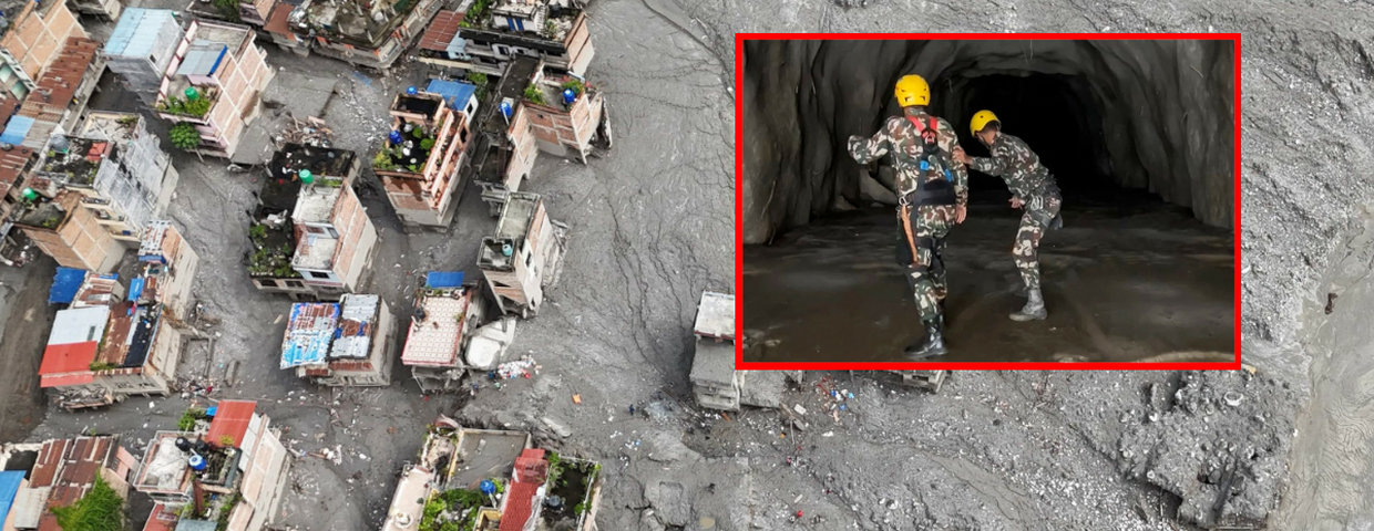 Nepal, akcja ratunkowa w tunelach